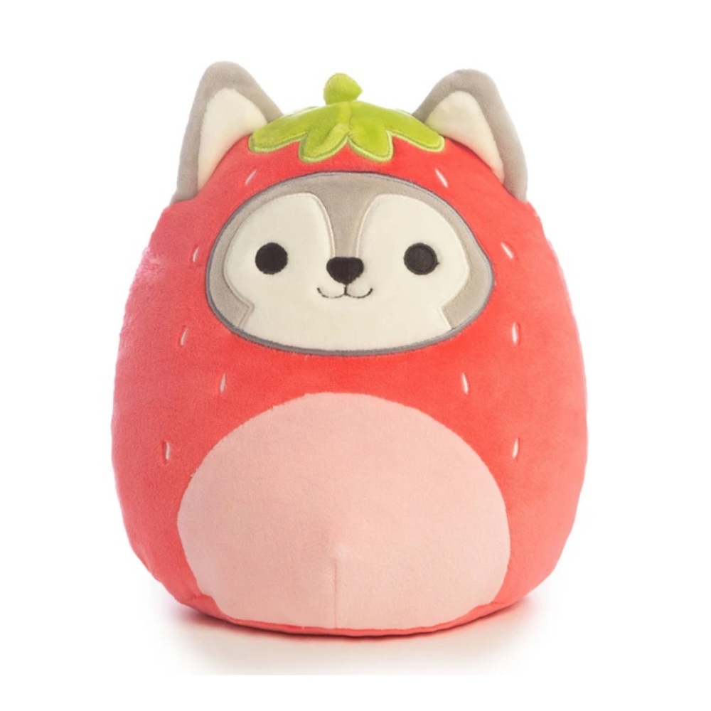 Original Squishmallow - Ryan The Husky (Strawberry Costume) 7-7.5”